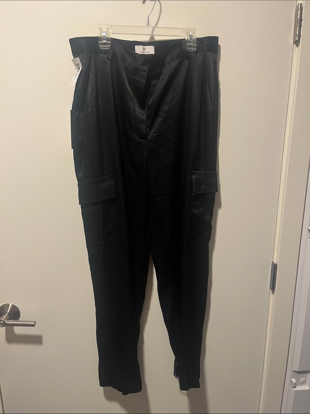 Babaton Black Cargo Trousers